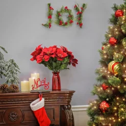 Christmas Accessories-National Tree Company 5" Hgtv Home Collection Evergreen Joy Wall Decoration