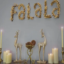 Christmas Accessories-National Tree Company 7" Hgtv Home Collection Fa La La Wall Decoration