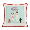 Christmas Textile-National Tree Company 18" Hgtv Home Collection Merry Christmas Llamas Pillow