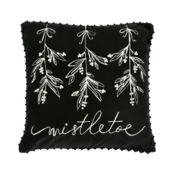 Christmas Textile-National Tree Company 18" Hgtv Home Collection Mistletoe Pillow