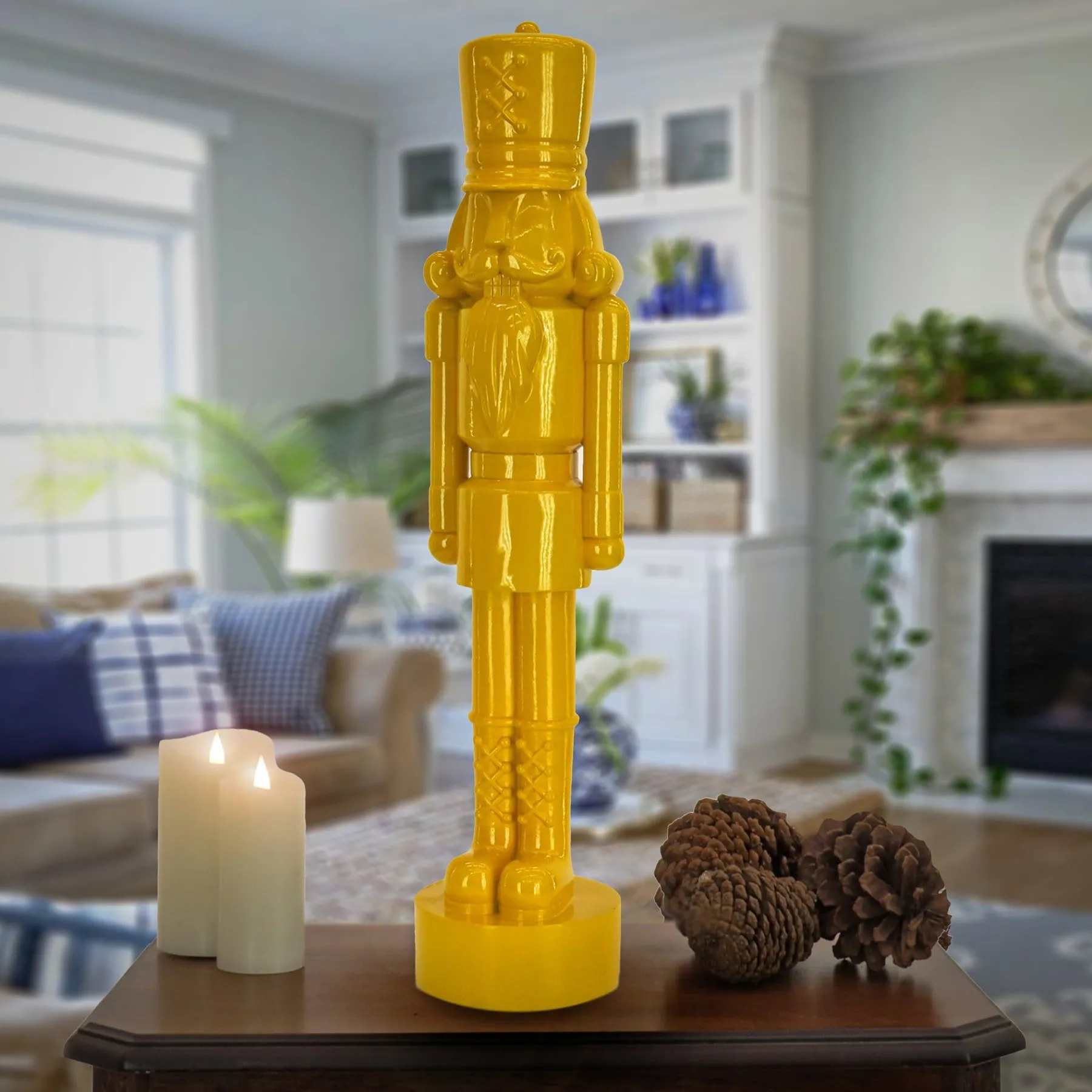 Christmas Accessories-National Tree Company 24" Hgtv Home Collection Nutcracker Christmas Decor, Yellow