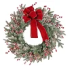 21" To 24" Wreath-National Tree Company 22" Hgtv Home Collection Pre-Lit Frosted Traditions Wreath