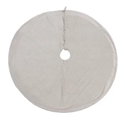 Christmas Tree Skirt-National Tree Company 60" Hgtv Home Collection Quilted Velvet Tree Skirt, Ivory