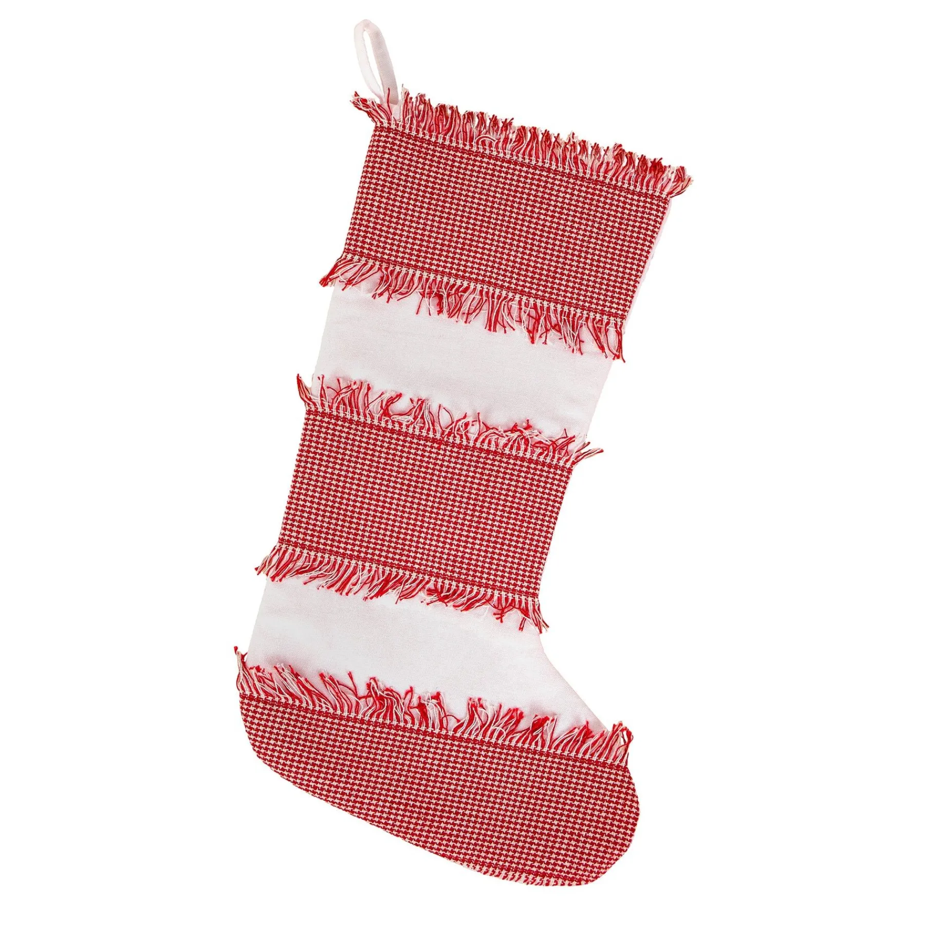 Christmas Stockings-National Tree Company 18" Hgtv Home Collection Ric Rac Border Stocking
