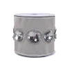 Christmas Accessories-National Tree Company 4" Hgtv Home Collection Sequin Beaded Taffeta Ribbon, Gray