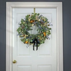 25" To 36" Wreath-National Tree Company 28" Hgtv Home Collection Swiss Chic Wreath