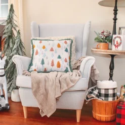 Christmas Textile-National Tree Company 18" Hgtv Home Collection Whimsical Forest Christmas Pillow