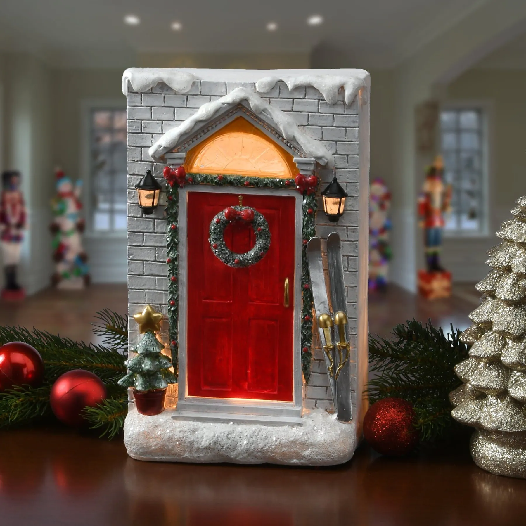 Christmas Accessories-National Tree Company 10" Holiday Door Front