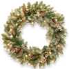 25" To 36" Wreath-National Tree Company 30 In. Dunhill(R) Fir Wreath With Clear Lights