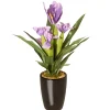 National Tree Company Home & Garden Decor^17" Iris Plant In Ceramic Pot