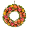 National Tree Company Flower Wreaths^18" Pastel Colors Spring Floral Wreath