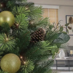 Christmas Greenery-National Tree Company 19" Pine, Berry, And Cone Plastic Pick