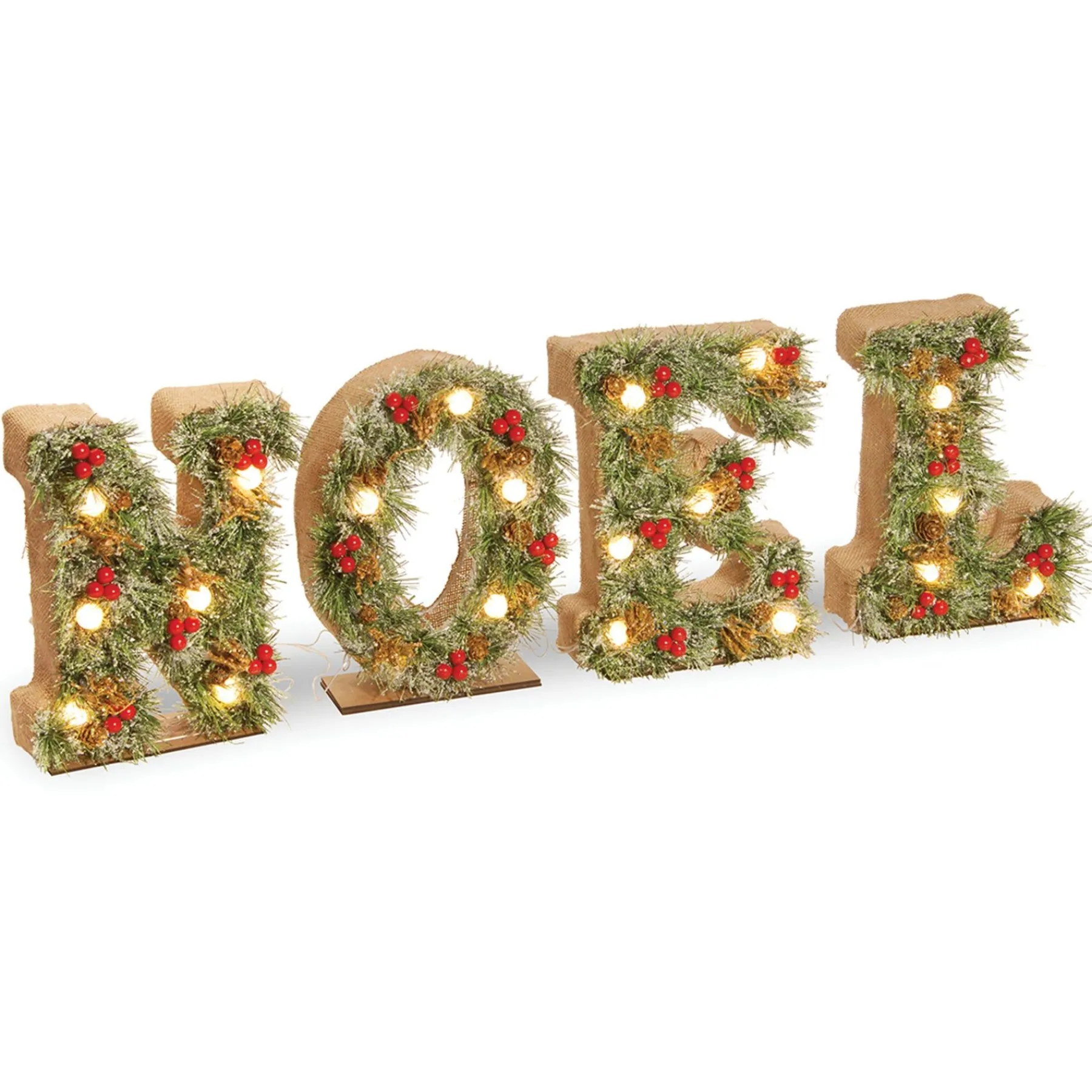 Christmas Accessories-National Tree Company 36" Pre-Lit Noel Decoration