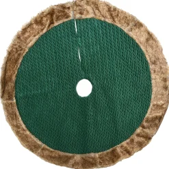 Christmas Tree Skirt-National Tree Company 48" Rural Homestead Collection Quilted Tree Skirt