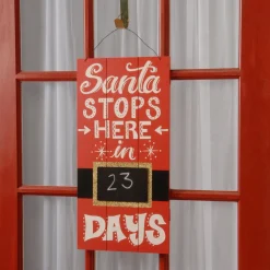 Christmas Accessories-National Tree Company 22" Santa Countdown Wall Art