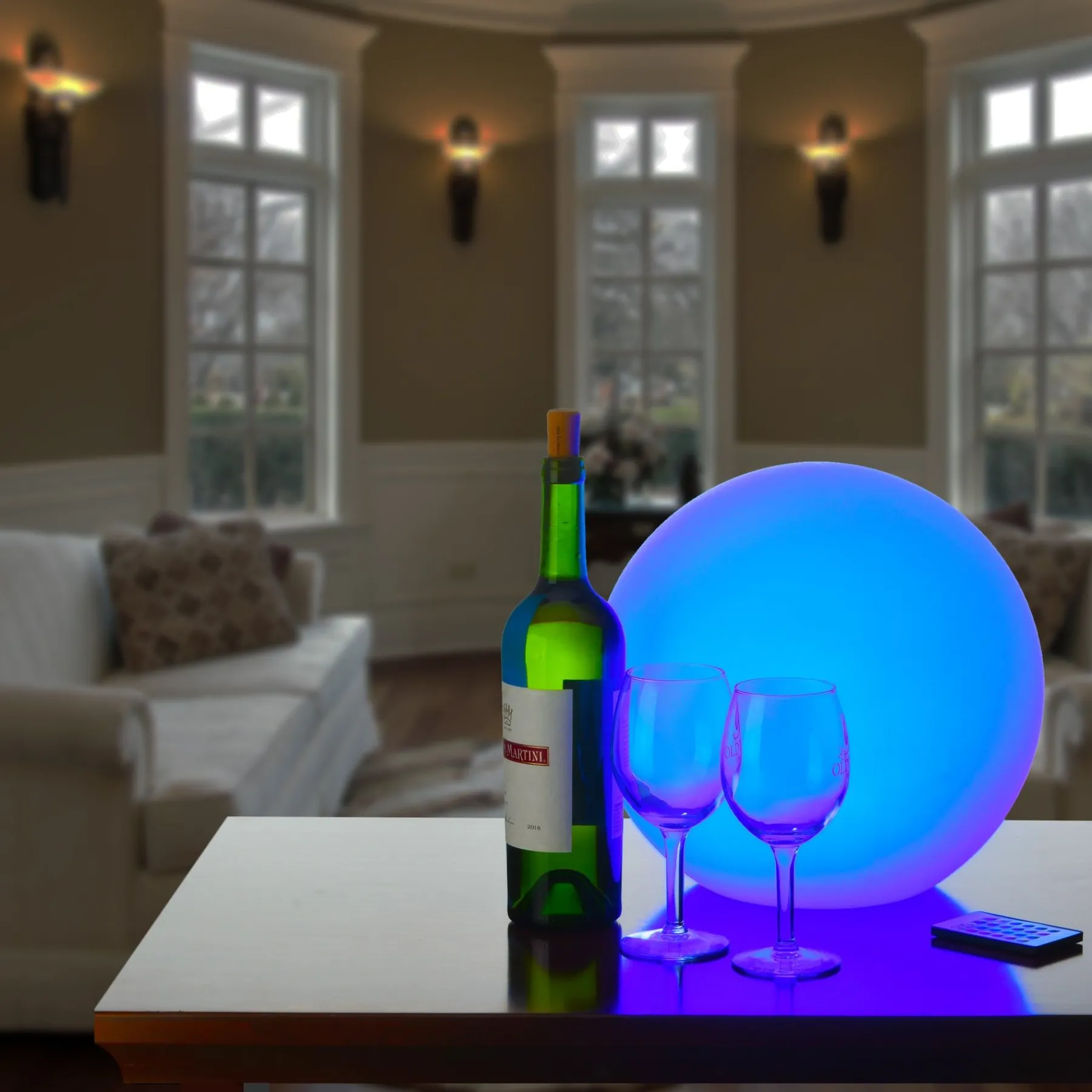 Outdoor Lights-National Tree Company 12" Sealed Orb With Color Changing Led Lights, Remote Control