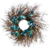 National Tree Company Flower Wreaths^24" Spring Blueberry Wreath