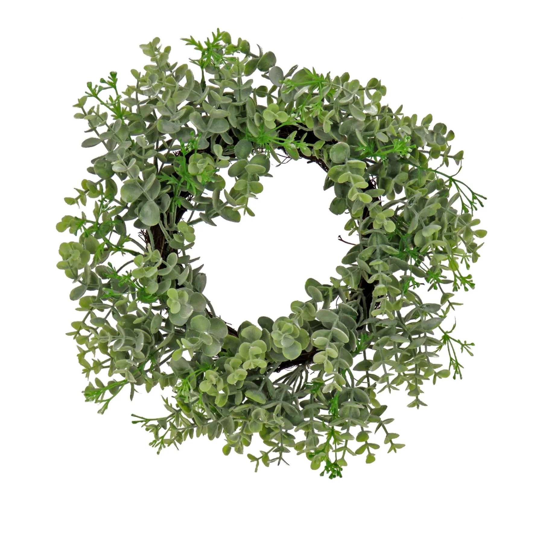 Greenery Wreaths-National Tree Company 14" Spring Eucalyptus Table Wreath