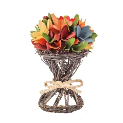 Flower Bouquets-National Tree Company 9" Spring Multicolor Floral Bunch