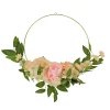 National Tree Company Flower Wreaths^18" Spring Peony And Rose Hoop Wreath