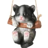 National Tree Company Home & Garden Decor^5" Swinging Black Kitten