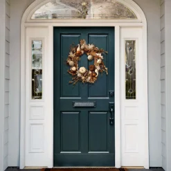 Harvest Wreath-National Tree Company 28" White Accent Autumn Wreath