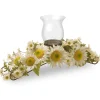Potted Flower Plants-National Tree Company 25" White Sunflower Candleholder
