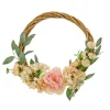 National Tree Company Home & Garden Decor^19" Wild Rose And Peony Flowers Hoop Wreath