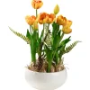 National Tree Company Potted Flower Plants^16" Yellow Tulip Flowers
