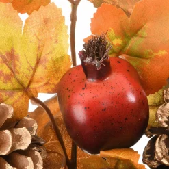 Harvest Accessories-National Tree Company Artificial Autumn Door Corners, Set Of 2, Decorated With Maple Leaves, Pine Cones, Pomegranates, Berry Clusters, Harvest Collection, 30 Inches