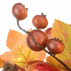 Harvest Accessories-National Tree Company Artificial Autumn Door Corners, Set Of 2, Decorated With Maple Leaves, Pine Cones, Pomegranates, Berry Clusters, Harvest Collection, 30 Inches