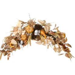 Harvest Accessories-National Tree Company Artificial Autumn Door Decoration, Decorated With Pine Cones, Pumpkins, Gourds, Assorted Leaves, Autumn Collection, 36 Inches