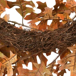 Harvest Wreath-National Tree Company Artificial Autumn Wreath, Decorated With Acorns, Oak Leaves, Autumn Collection, 24 In