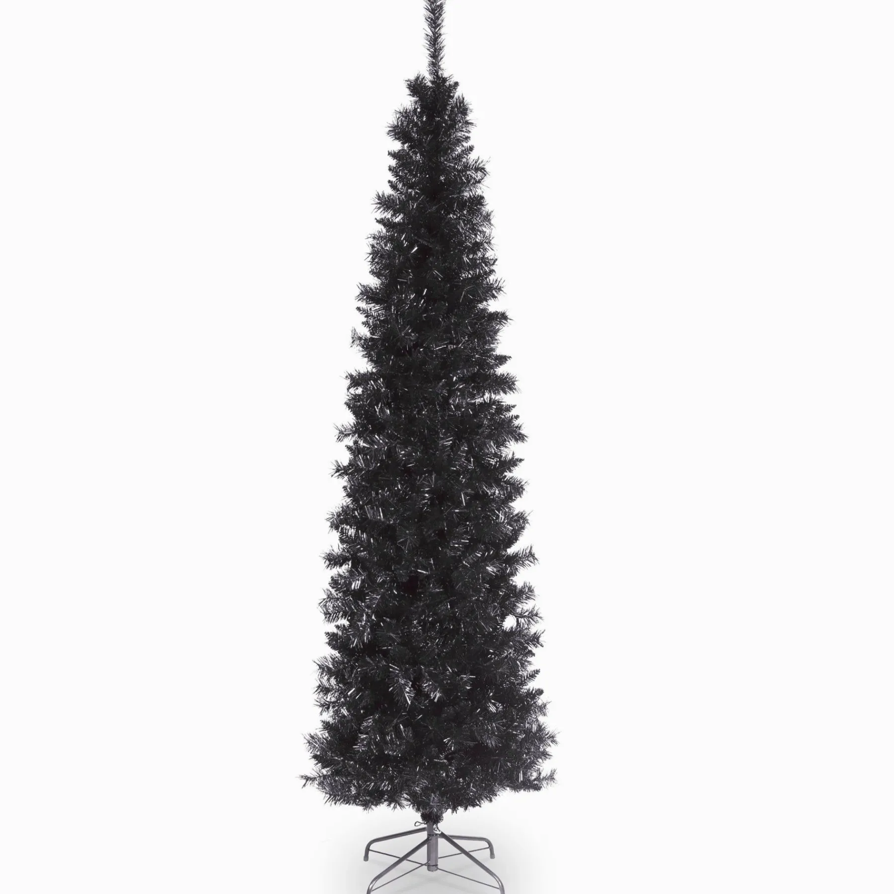 5Ft - 6Ft-National Tree Company Artificial Christmas Tree, Black Tinsel, Includes Stand, 6 Feet
