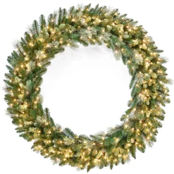 Over 37" Wreath-National Tree Company Artificial Christmas Wreath, Green, Carolina Pine, Christmas Collection, 60 Inches