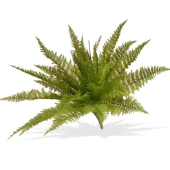Hanging Plants-National Tree Company Artificial Fern Bush, Stem Vine Base, Spring Collection, 21 Inches