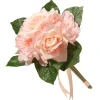 Flower Bouquets-National Tree Company Artificial Floral Bouquet, Vine Stem Base, Decorated With Pink Rose And Peony Blooms, Ribbon, Seed Pods, Leafy Greens, Spring Collection, 12 Inches