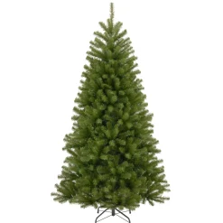 7Ft - 9Ft-National Tree Company Artificial Full Christmas Tree, Black, North Valley Spruce, Includes Stand, 7.5 Feet