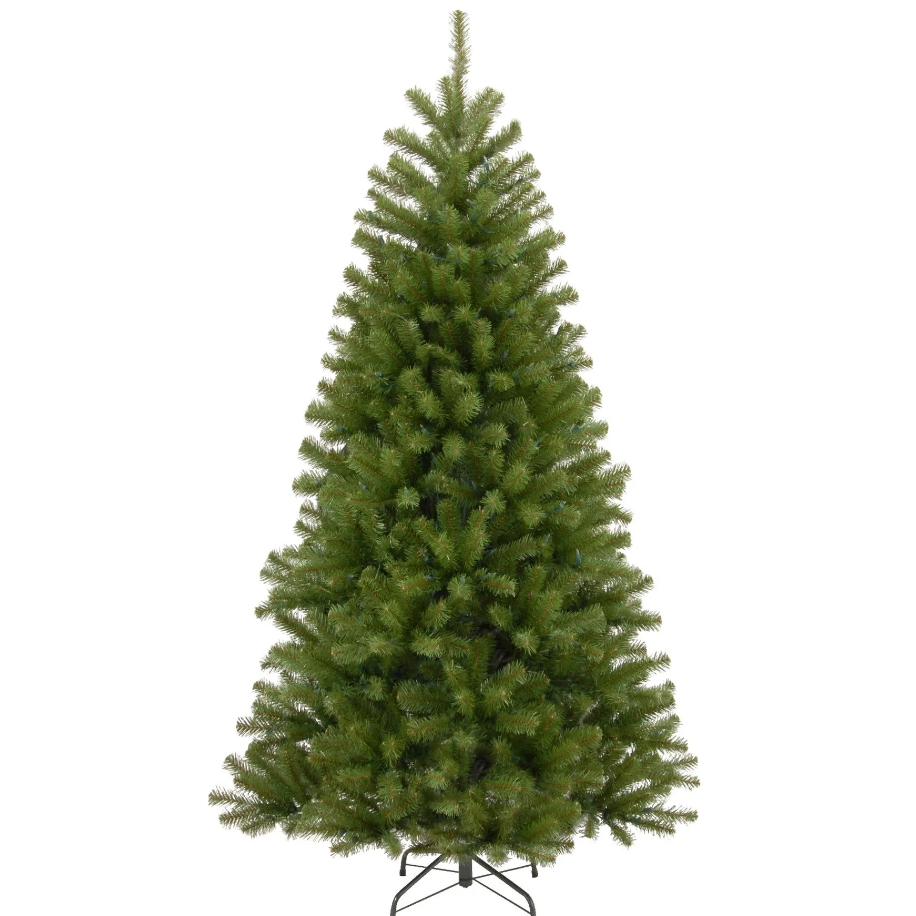 7Ft - 9Ft-National Tree Company Artificial Full Christmas Tree, Black, North Valley Spruce, Includes Stand, 7.5 Feet