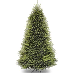 Full-National Tree Company Artificial Full Christmas Tree, Green, Dunhill Fir, Includes Stand, 9 Feet