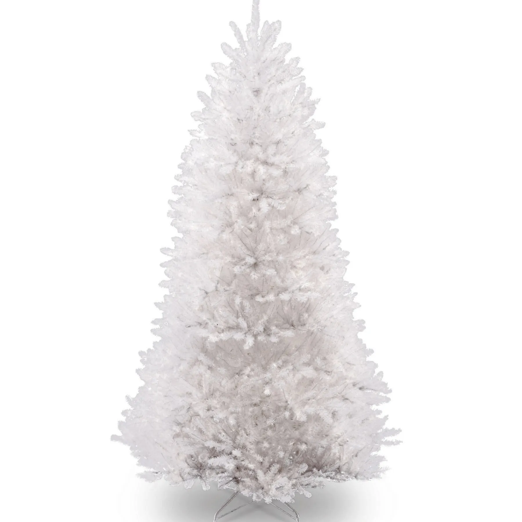National Tree Company Full^Artificial Full Christmas Tree, White, Dunhill Fir, Includes Stand, 9 Feet