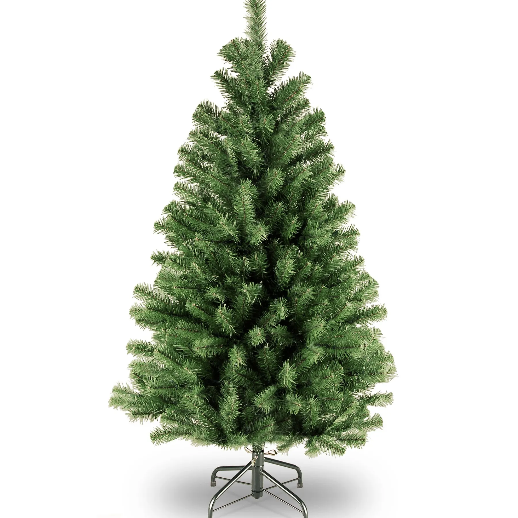 National Tree Company Full^Artificial Full Christmas Tree, Green, North Valley Spruce, Includes Stand, 4 Feet