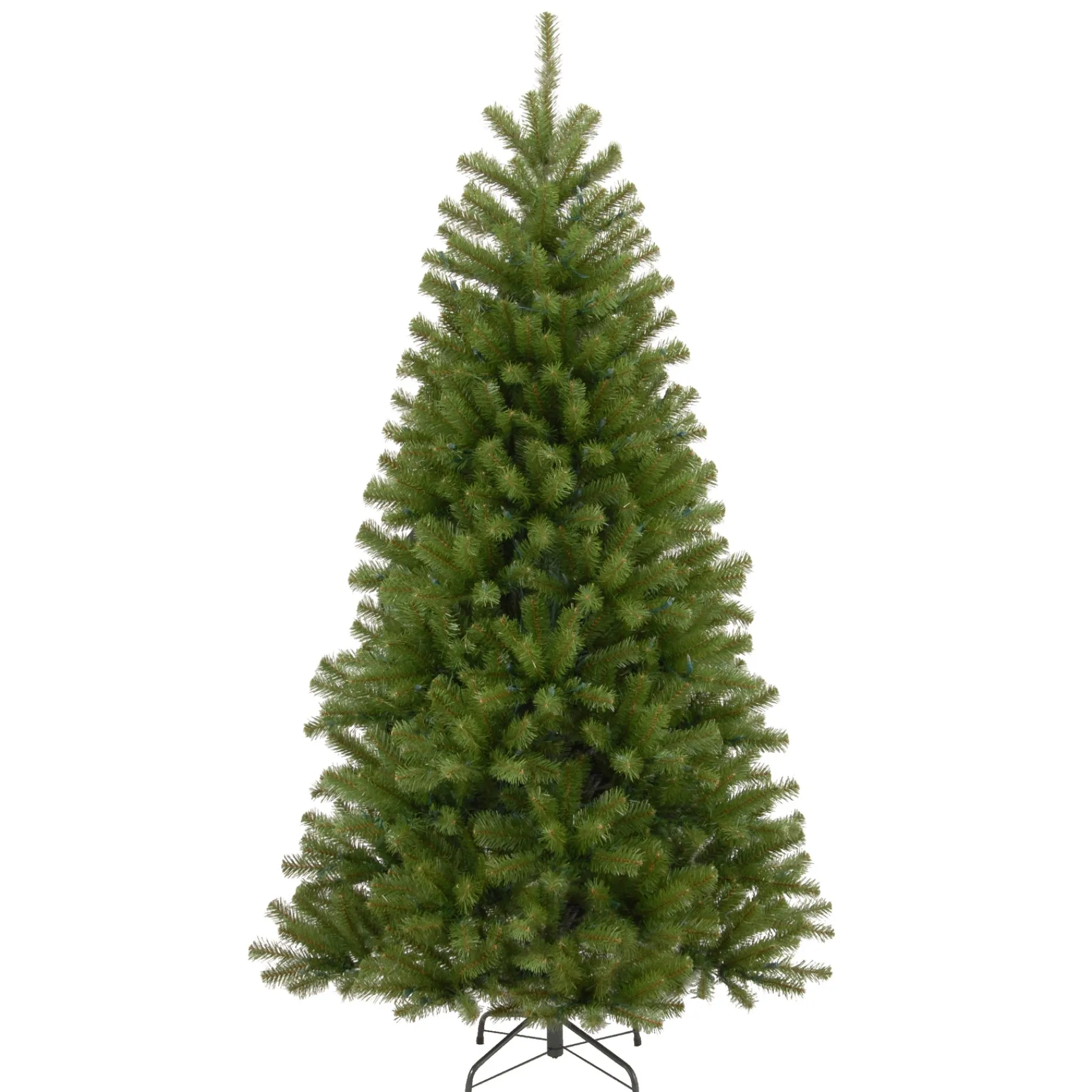 National Tree Company Full^Artificial Full Christmas Tree, Green, North Valley Spruce, Includes Stand, 7.5 Feet