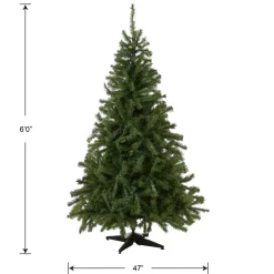Full-National Tree Company Artificial Medium Christmas Tree, Green, Kincaid Spruce, Includes Stand, 6 Feet