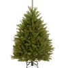 Full-National Tree Company Artificial Mini Christmas Tree, Green, Dunhill Fir, Includes Stand, 4.5 Feet