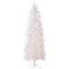 7Ft - 9Ft-National Tree Company Artificial Pre-Lit Slim Christmas Tree, White, Kingswood Fir, White Lights, Includes Stand, 7 Feet