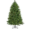 National Tree Company Full^Artificial Rockport Christmas Tree, Pre-Lit With Powerconnect Warm White Led Lights, Plug In, 7.5 Ft