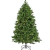 Full-National Tree Company Artificial Rockport Christmas Tree, Pre-Lit With Powerconnect Warm White Led Lights, Plug In, 6.5 Ft