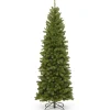 Slim-National Tree Company Artificial Slim Christmas Tree, Green, North Valley Spruce, Includes Stand, 7 Feet
