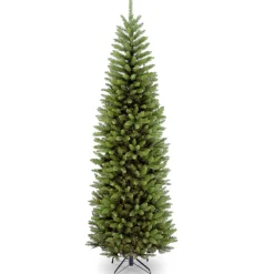 National Tree Company Slim^Artificial Slim Christmas Tree, Green, Kingswood Fir, Includes Stand, 7 Feet